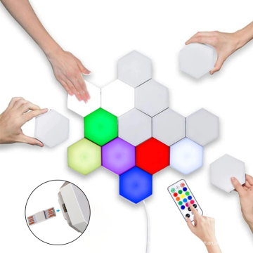 6 PCs RGB LED WHOEMB HEXAGON LACK